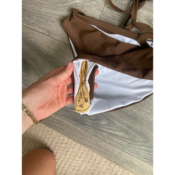 Princess Poly Swimsuit Women's Size 2 Brown Strappy One Piece, Beach, Tropical - Picture 4 of 6